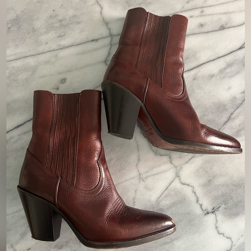 Polo by Ralph Lauren Brown Leather Cowboy Boots